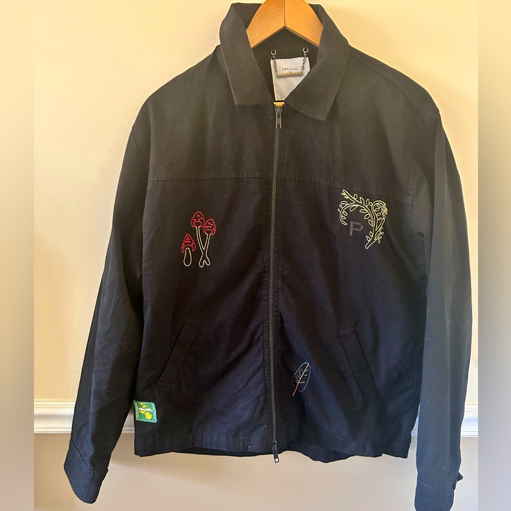 Men’s Percival Cotton Zip-Up Shirt - Size M